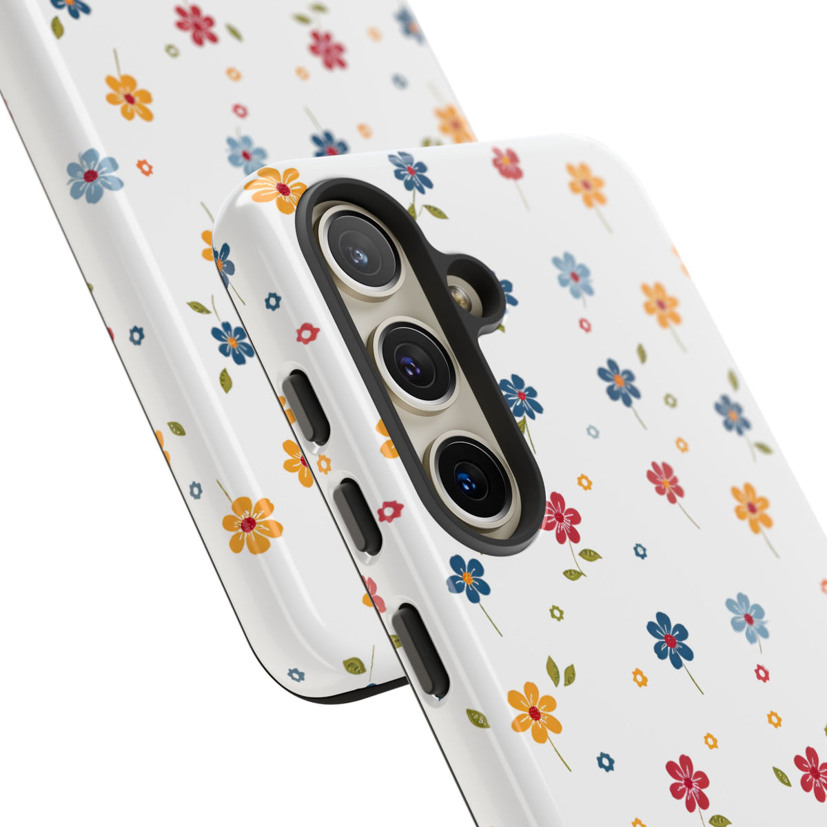 Wild Flowers Garden Stitch Phone Case – Nature-Inspired Floral Design