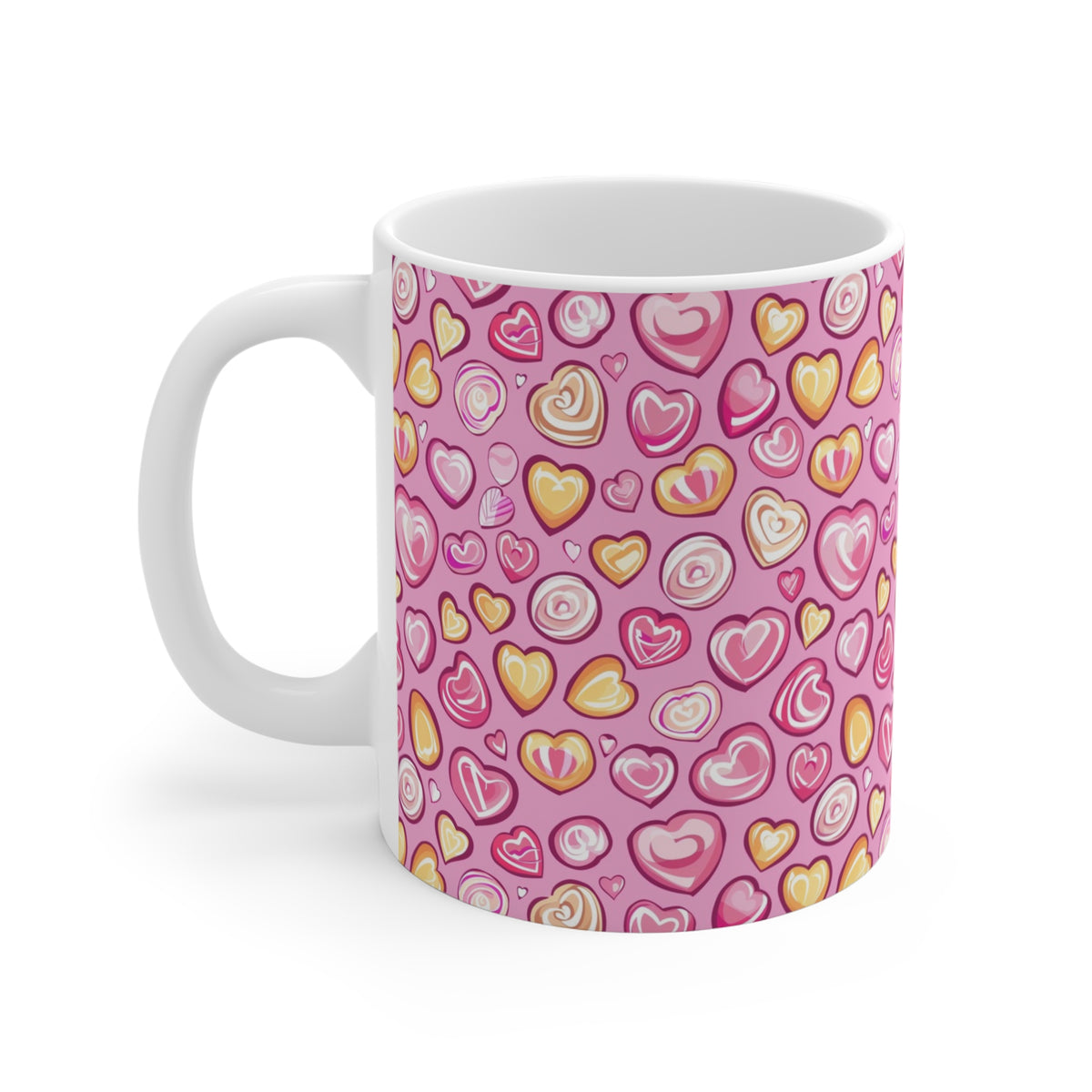 Colorful All-Over Candy Theme Coffee Mug Fun Ceramic Drinkware 398