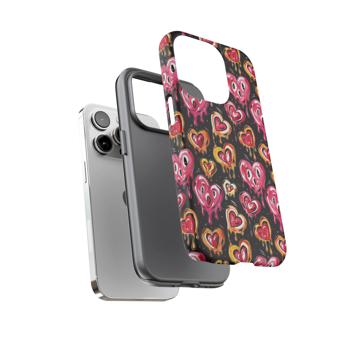 Heart Pattern Phone Case – Stylish & Loving Design for Your Device 361