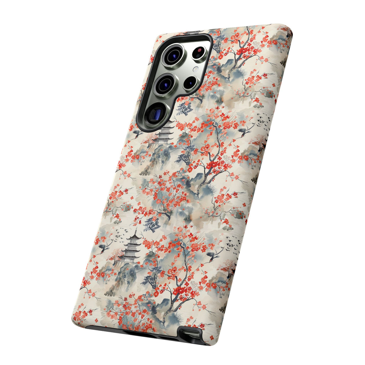 Japanese Style Pattern Phone Case - Elegant & Protective Cover