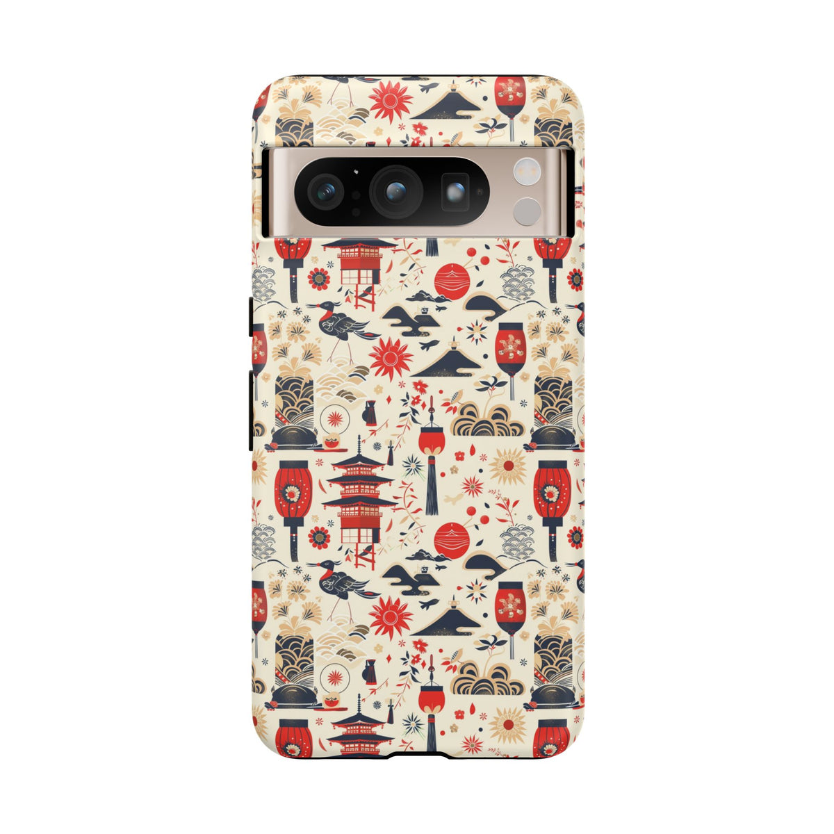 Japanese Pattern Phone Case – Elegant & Timeless Design for Your Phone 024