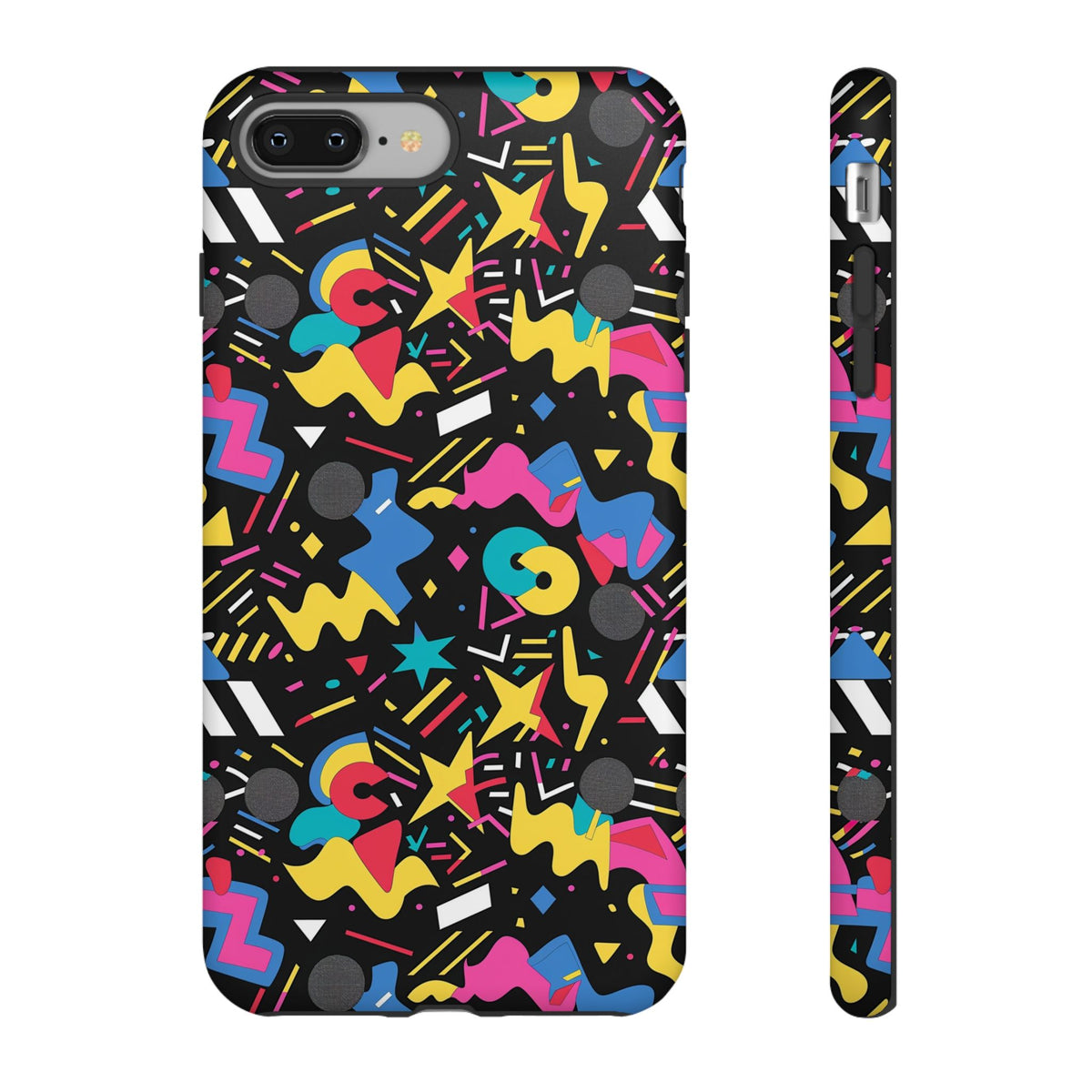90s Themed Seamless Pattern Phone Case – Embrace Retro Style and Protection 256