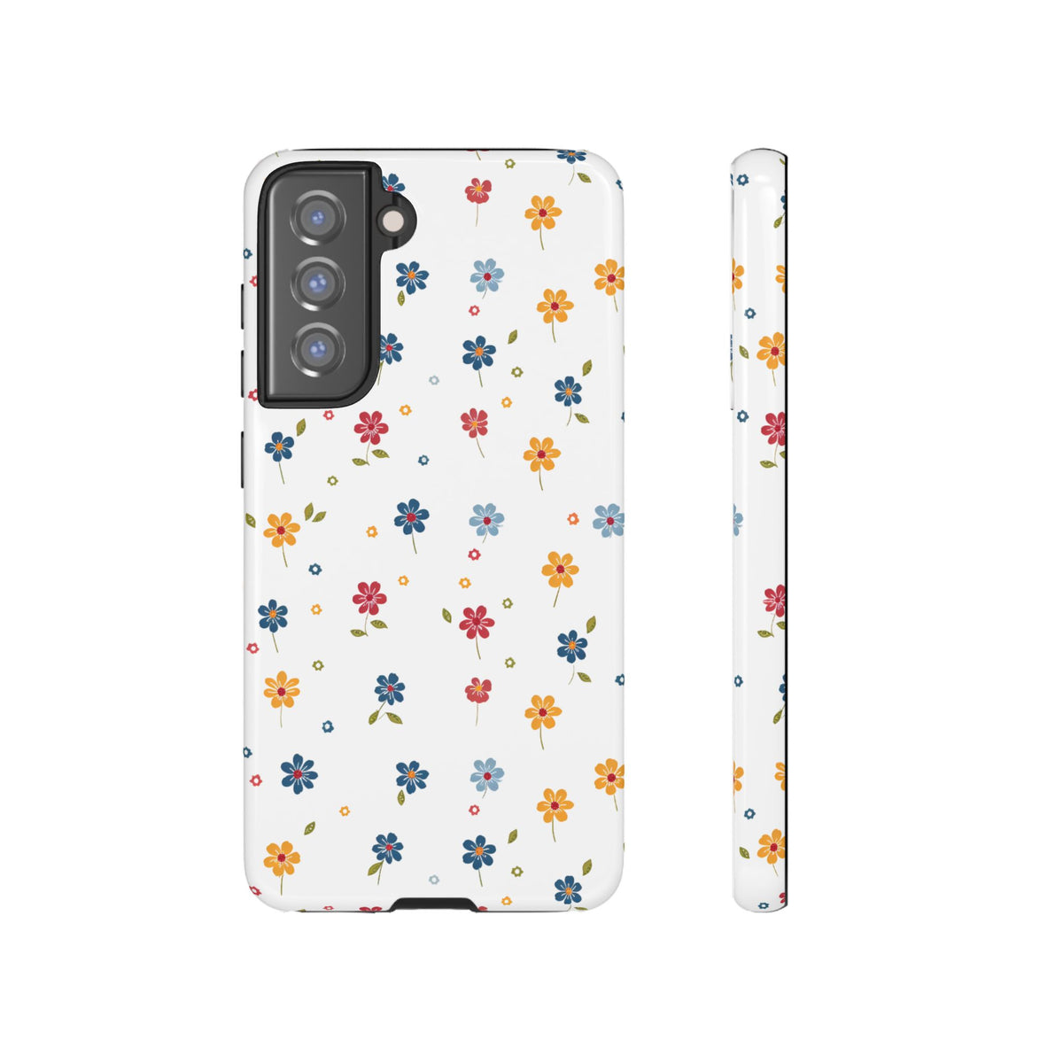 Wild Flowers Garden Stitch Phone Case – Nature-Inspired Floral Design