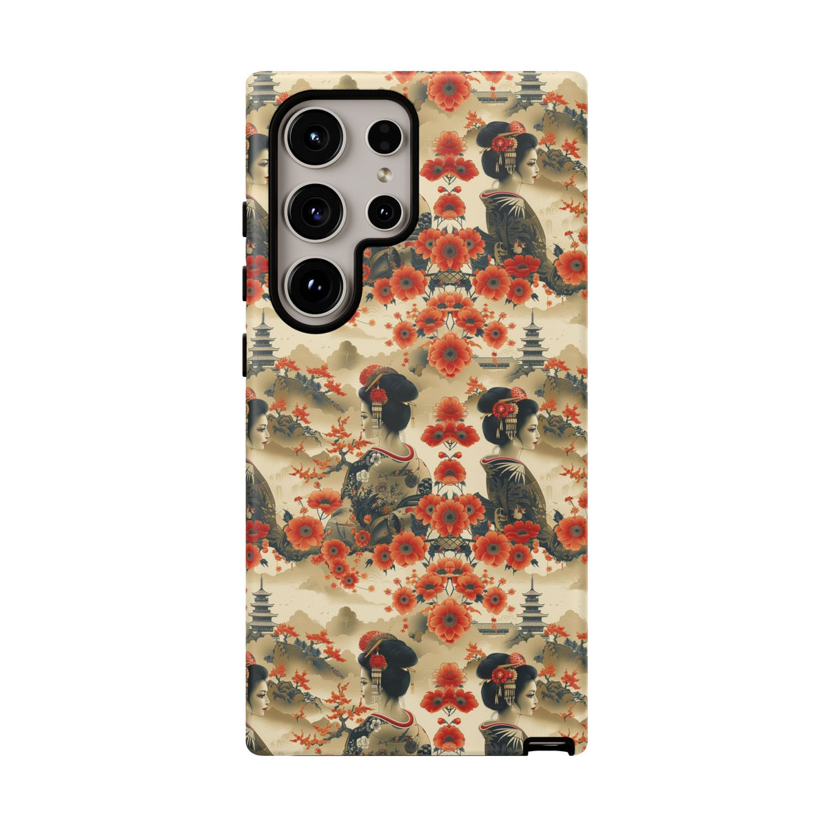 Japanese Pattern Phone Case – Elegant & Timeless Design for Your Phone 066