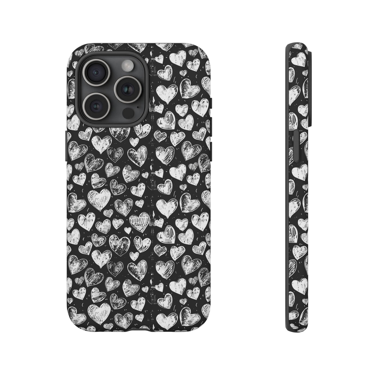 Heart Pattern Phone Case – Stylish & Loving Design for Your Device 815