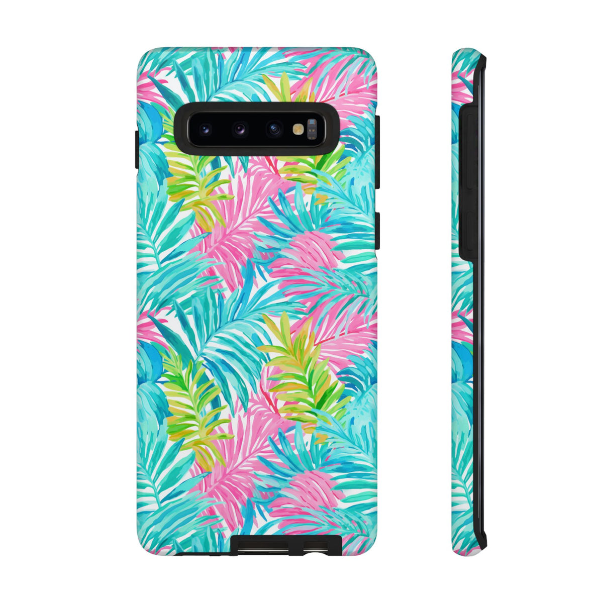 Vibrant Summer Leaves Phone Case – Colorful & Durable Summer Design