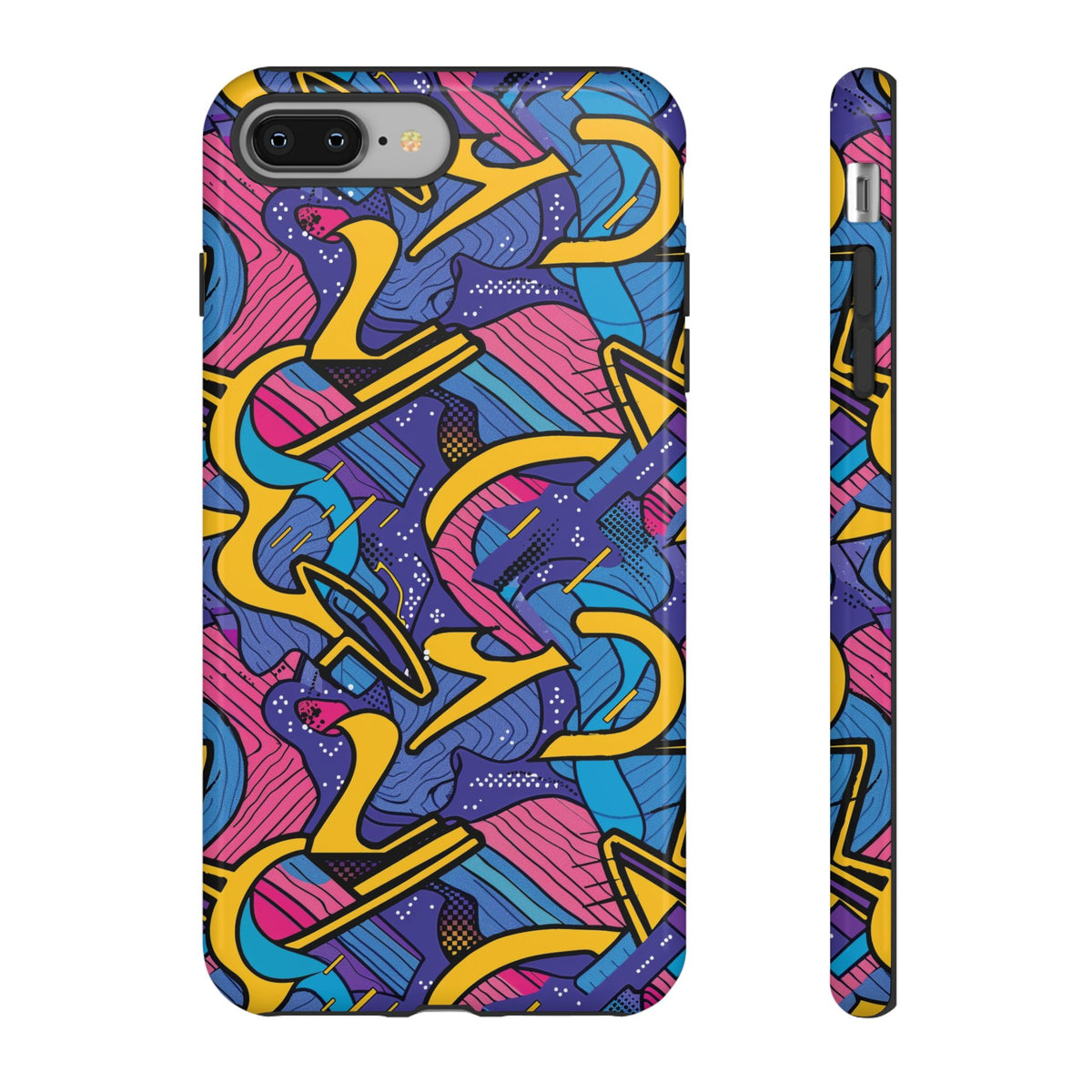 90s Themed Seamless Pattern Phone Case – Embrace Retro Style and Protection 249