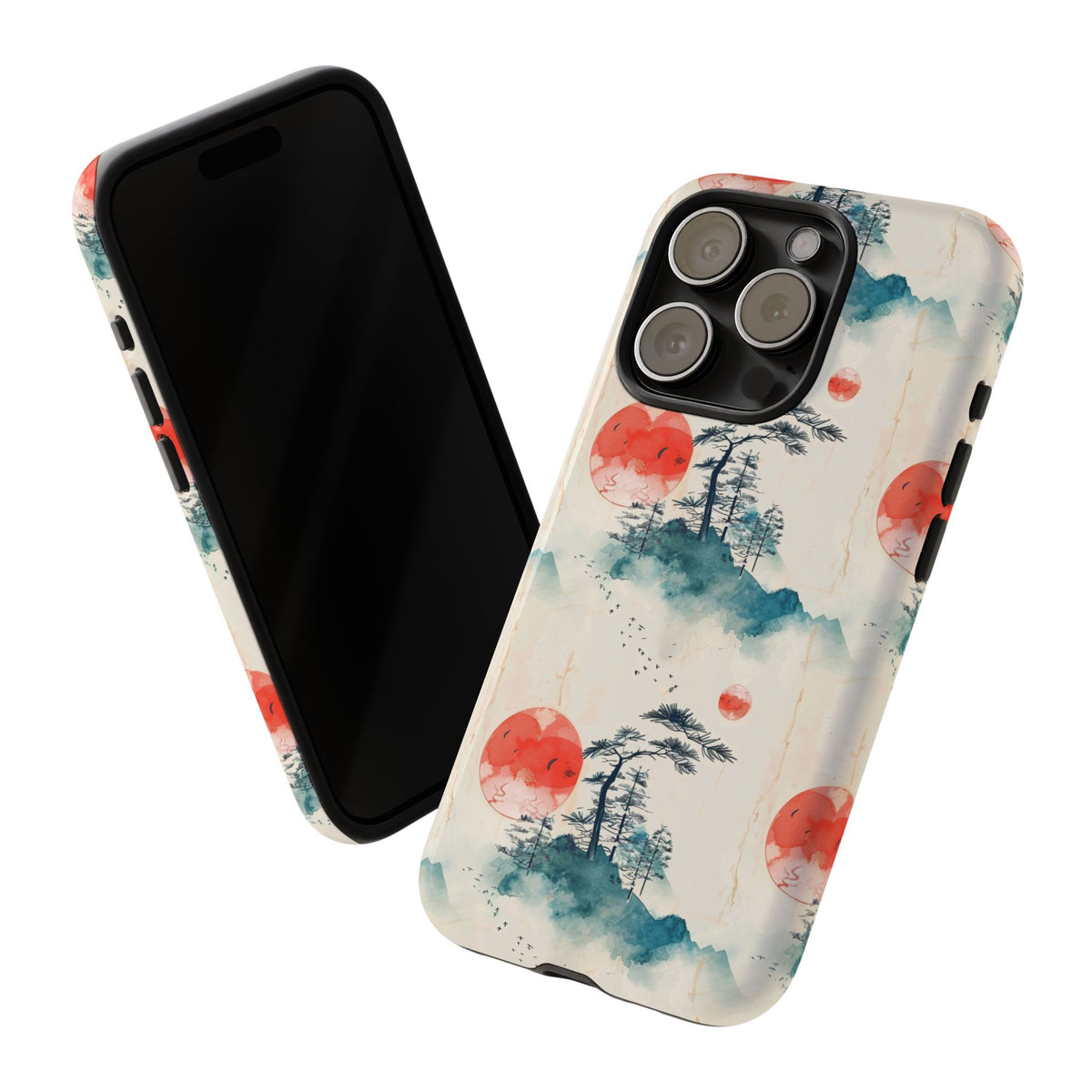 Japanese Pattern Phone Case – Elegant & Timeless Design for Your Phone 055