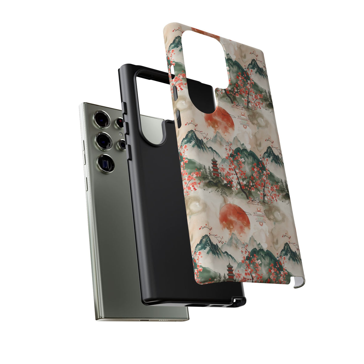 Japanese Pattern Phone Case – Elegant & Timeless Design for Your Phone 057