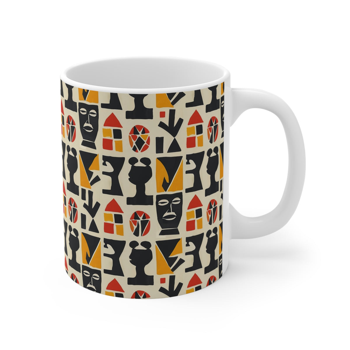 All-Over African Pattern Coffee Mug 702