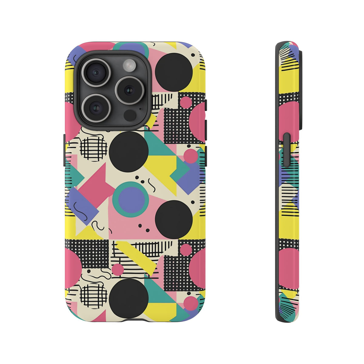 90s Themed Seamless Pattern Phone Case – Embrace Retro Style and Protection 228