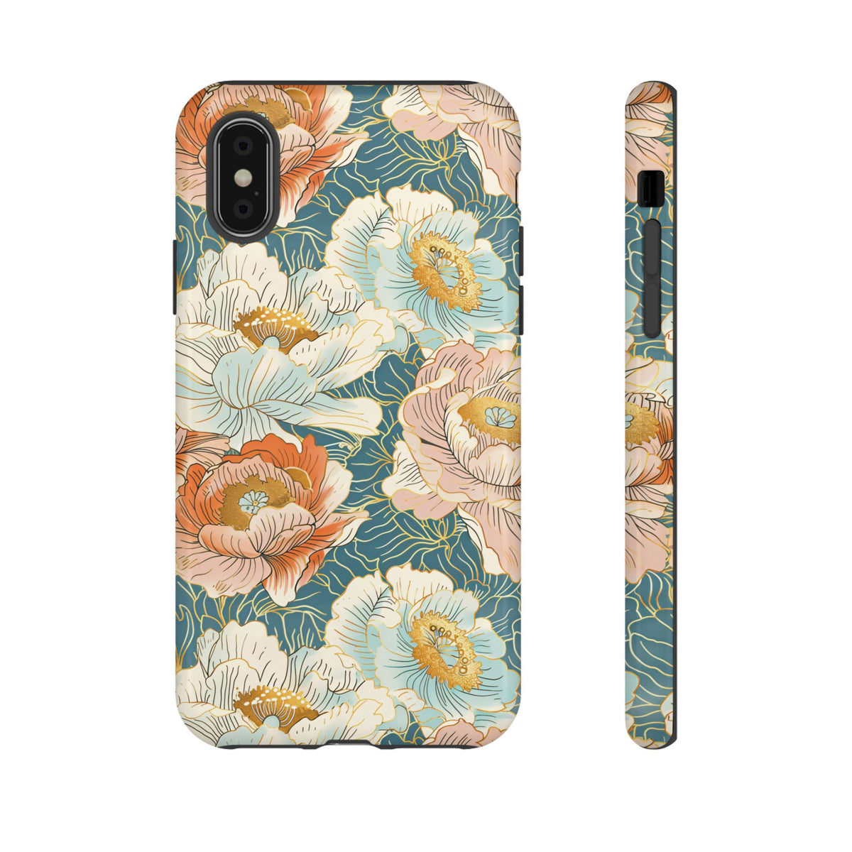 Japanese Blossom Asian Floral Design Phone Case – Elegant Floral Phone Cover 3