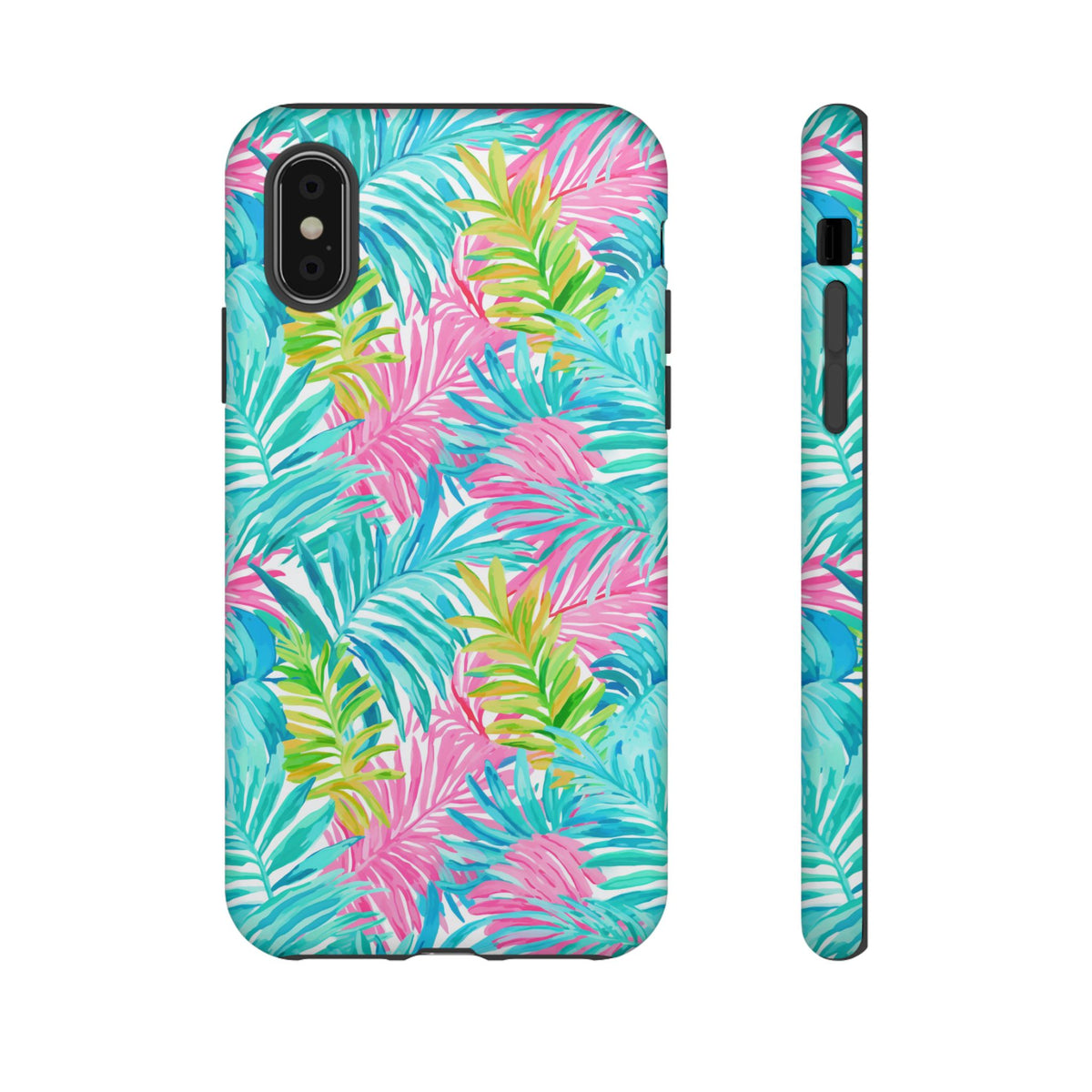 Vibrant Summer Leaves Phone Case – Colorful & Durable Summer Design