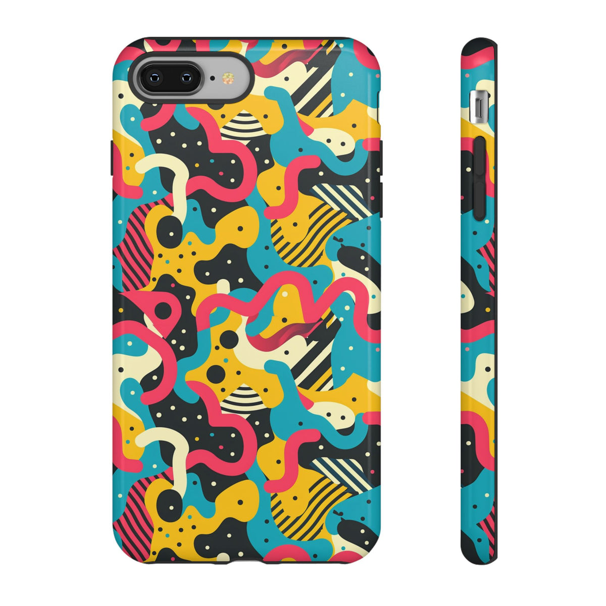 90s Themed Seamless Pattern Phone Case – Embrace Retro Style and Protection 238