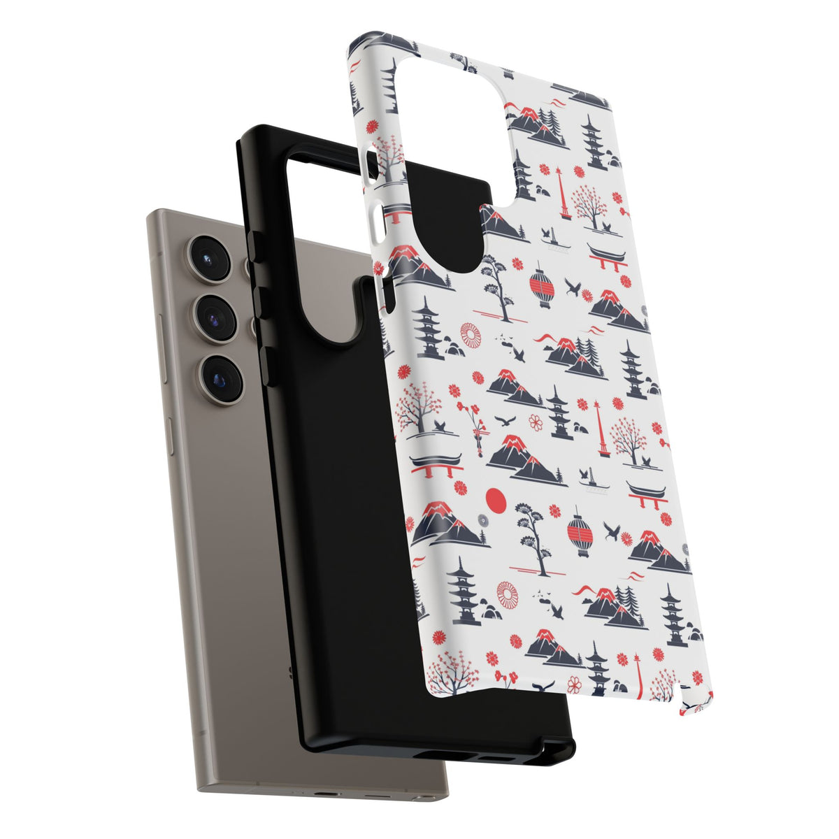 Japanese Pattern Phone Case – Elegant & Timeless Design for Your Phone 079