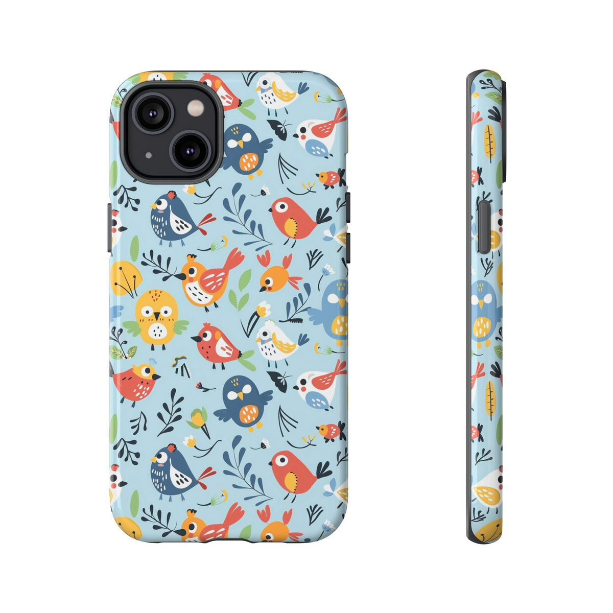 Birds Seamless Pattern Phone Case – Elegant and Timeless Avian Design 7