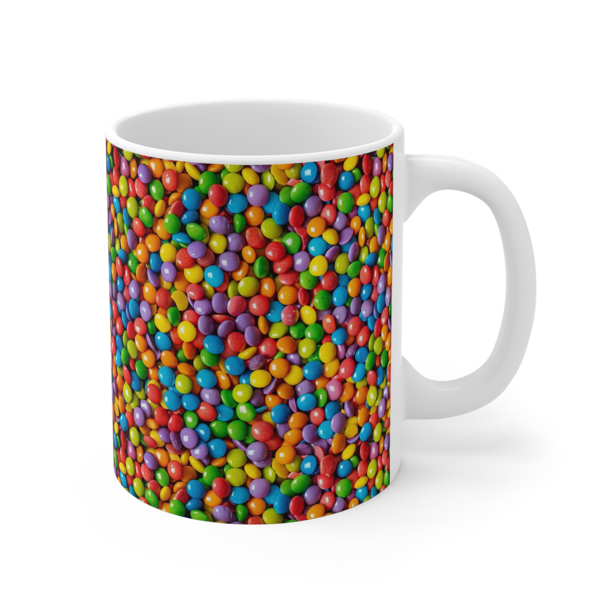 Colorful All-Over Candy Theme Coffee Mug Fun Ceramic Drinkware 355