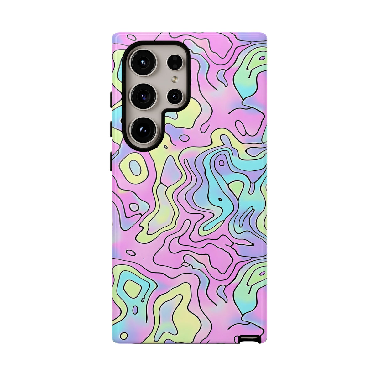 Abstract Pastel Waves and Wavy Lines Phone Case – Elegant and Modern Phone Cover 2