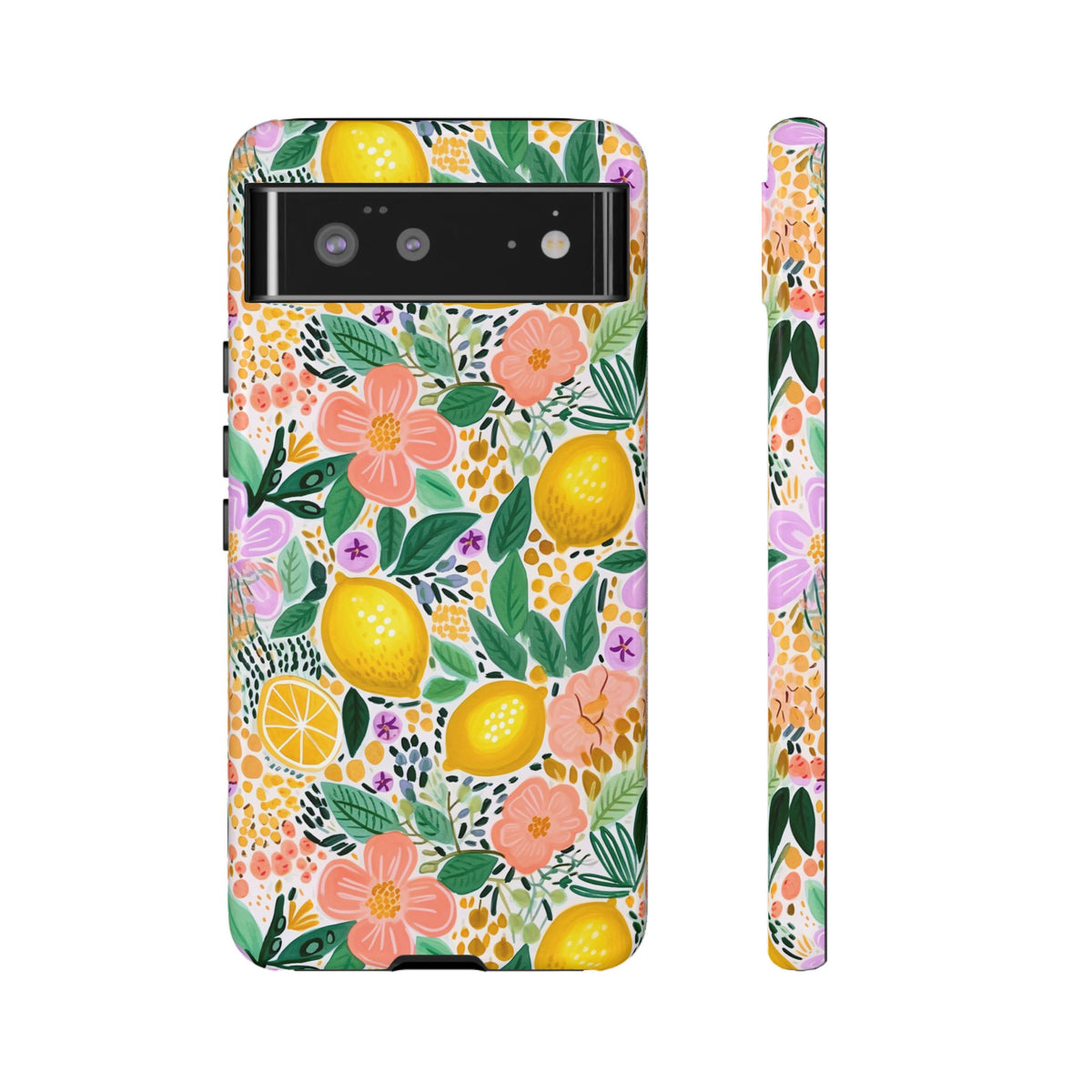 Cute Summer Lemons Phone Case – Refreshing Citrus Design for Your Phone