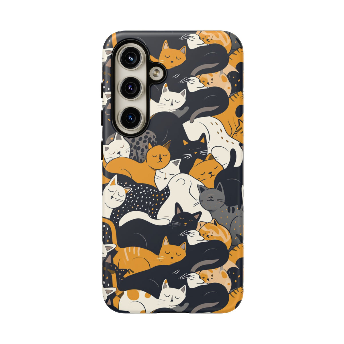 Seamless Cat Pattern Design Phone Case – Playful and Stylish Cat-Themed Phone Cover 2