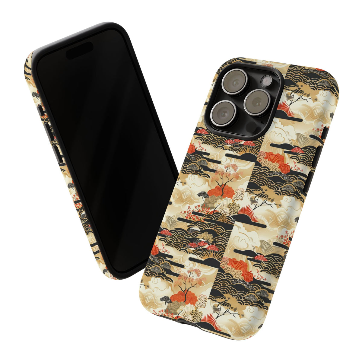 Japanese Pattern Phone Case – Elegant & Timeless Design for Your Phone 123