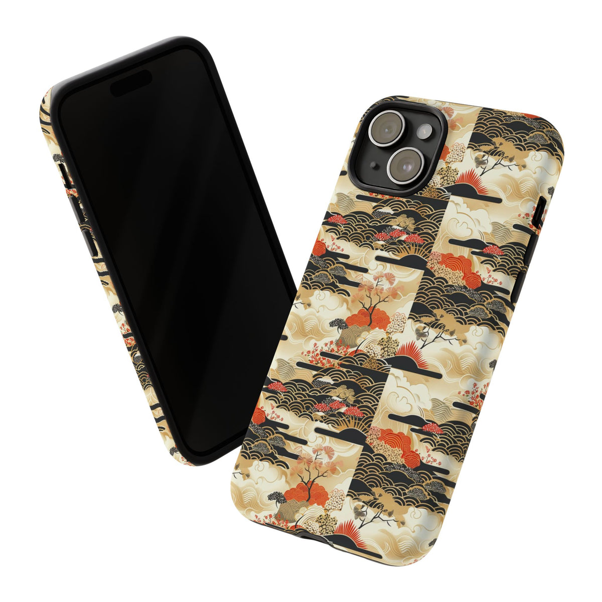 Japanese Pattern Phone Case – Elegant & Timeless Design for Your Phone 123