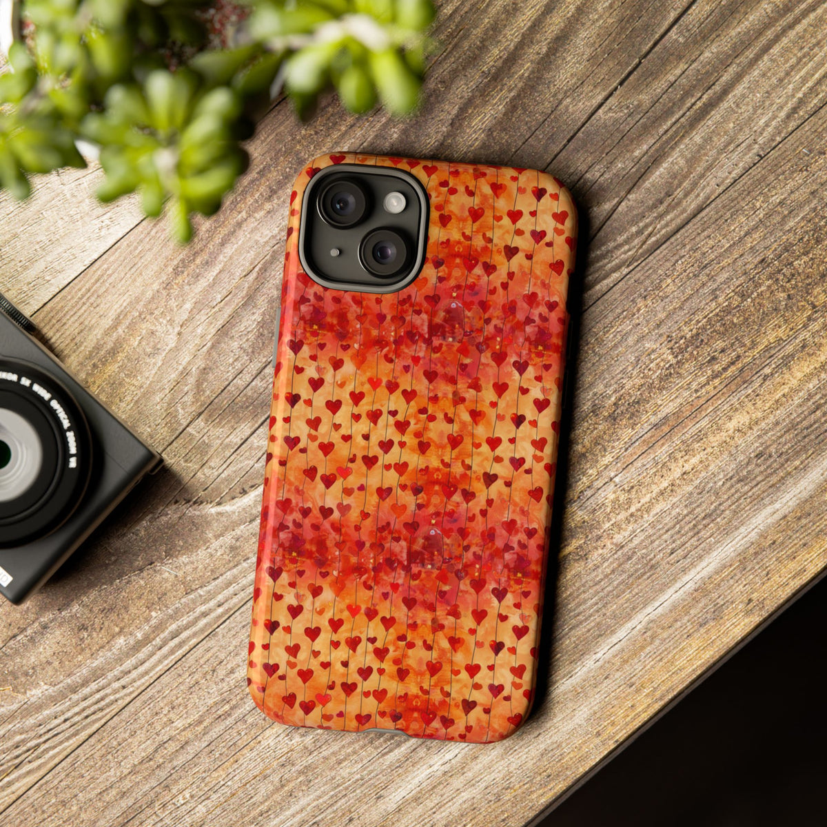 Heart Pattern Phone Case – Stylish & Loving Design for Your Device 827