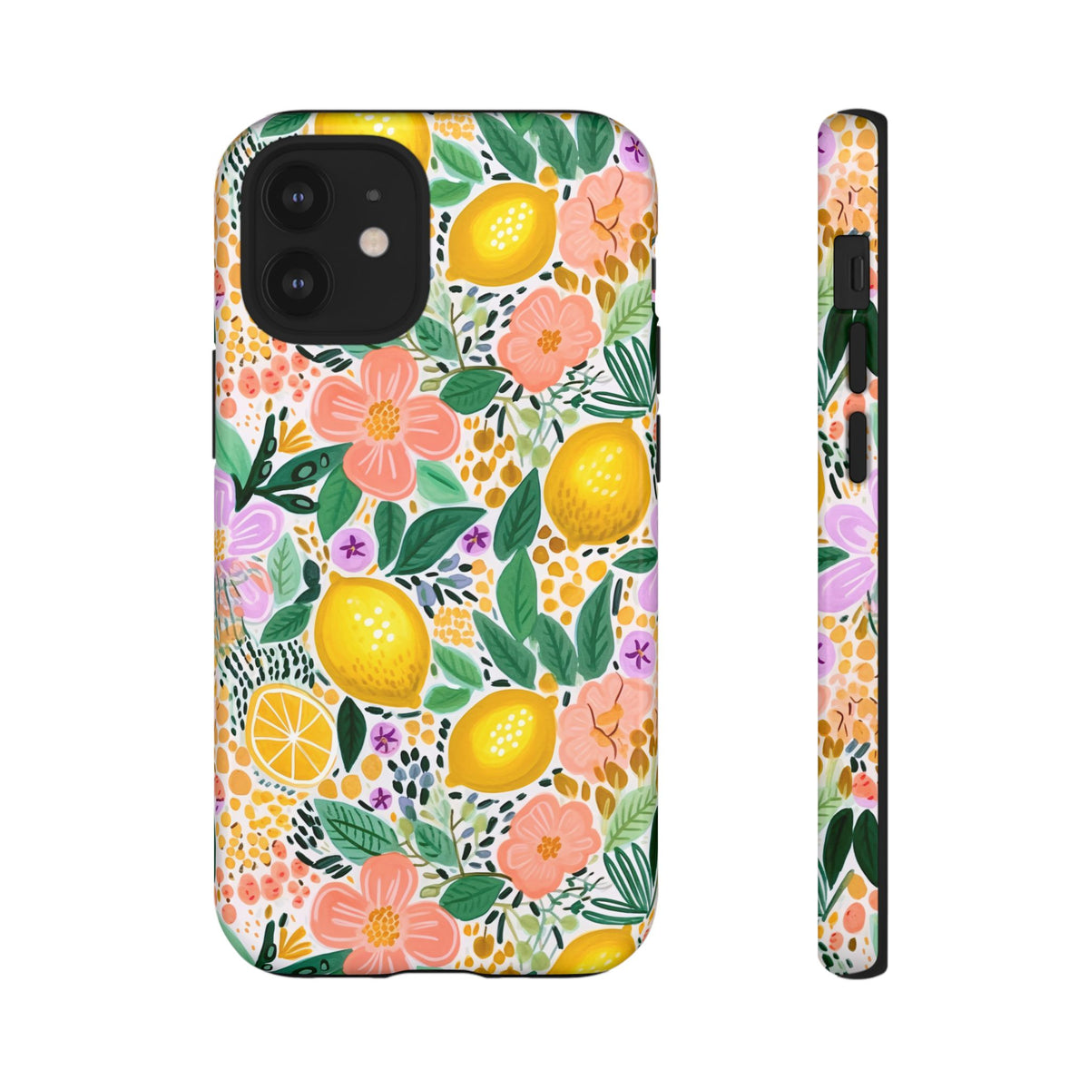 Cute Summer Lemons Phone Case – Refreshing Citrus Design for Your Phone