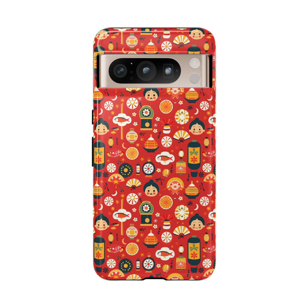 Japanese Pattern Phone Case – Elegant & Timeless Design for Your Phone 087