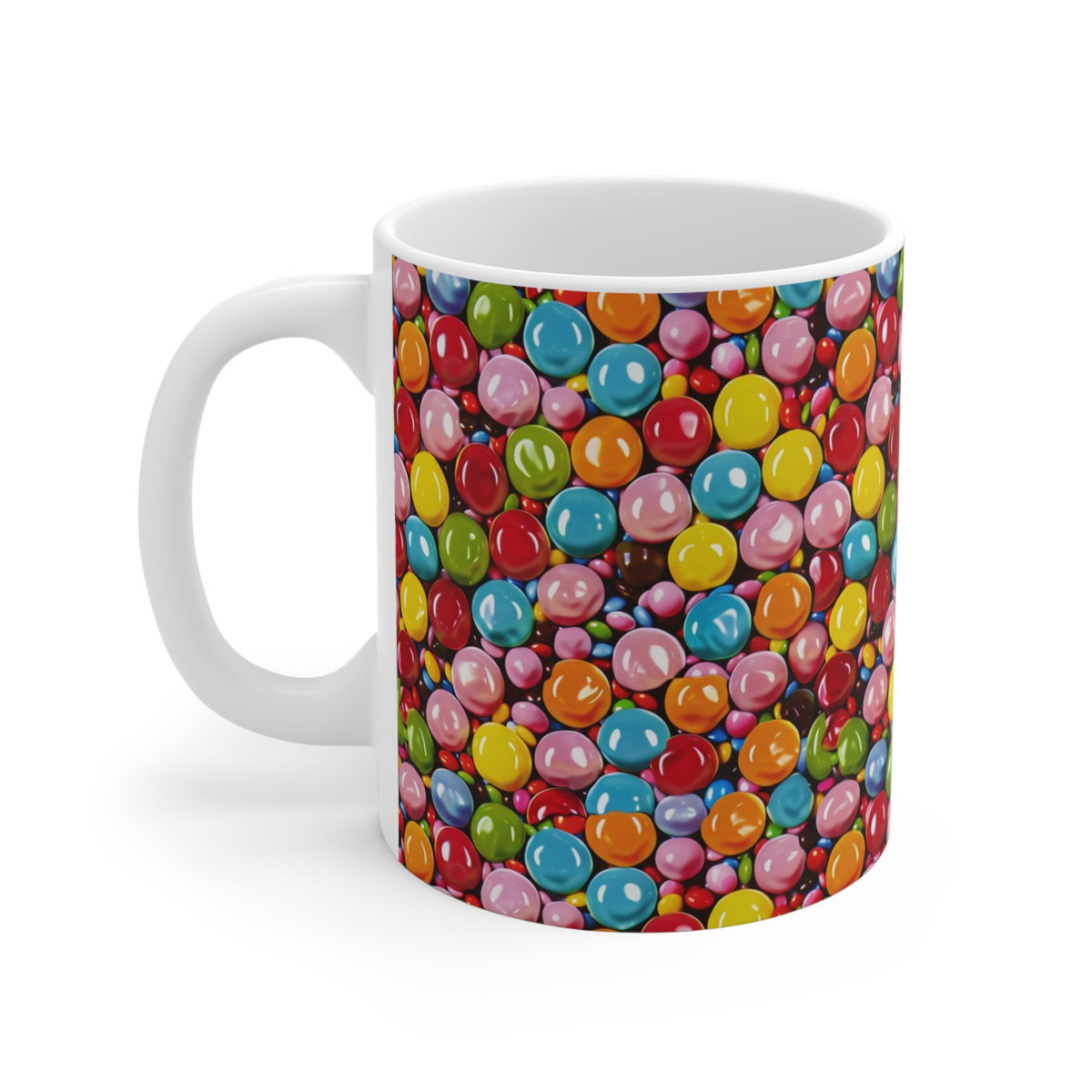 Colorful All-Over Candy Theme Coffee Mug Fun Ceramic Drinkware 193