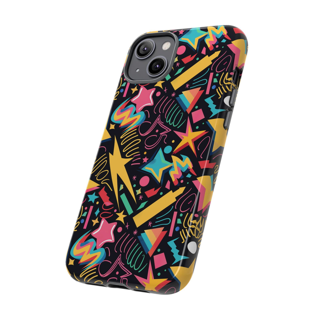 90s Themed Seamless Pattern Phone Case – Embrace Retro Style and Protection 232