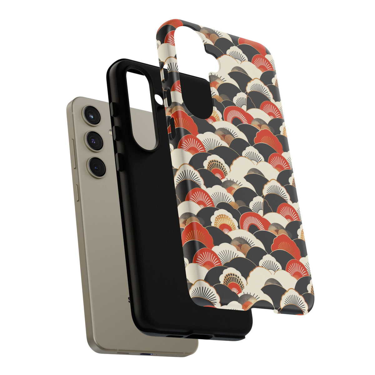 Japanese Pattern Phone Case – Elegant & Timeless Design for Your Phone 080