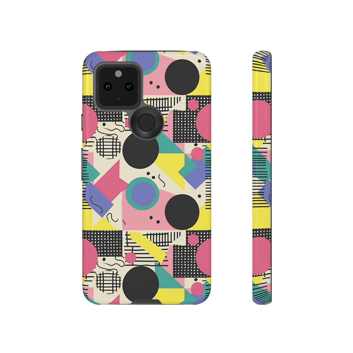 90s Themed Seamless Pattern Phone Case – Embrace Retro Style and Protection 228