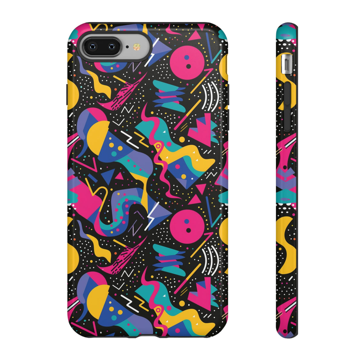 90s Themed Seamless Pattern Phone Case – Embrace Retro Style and Protection 302