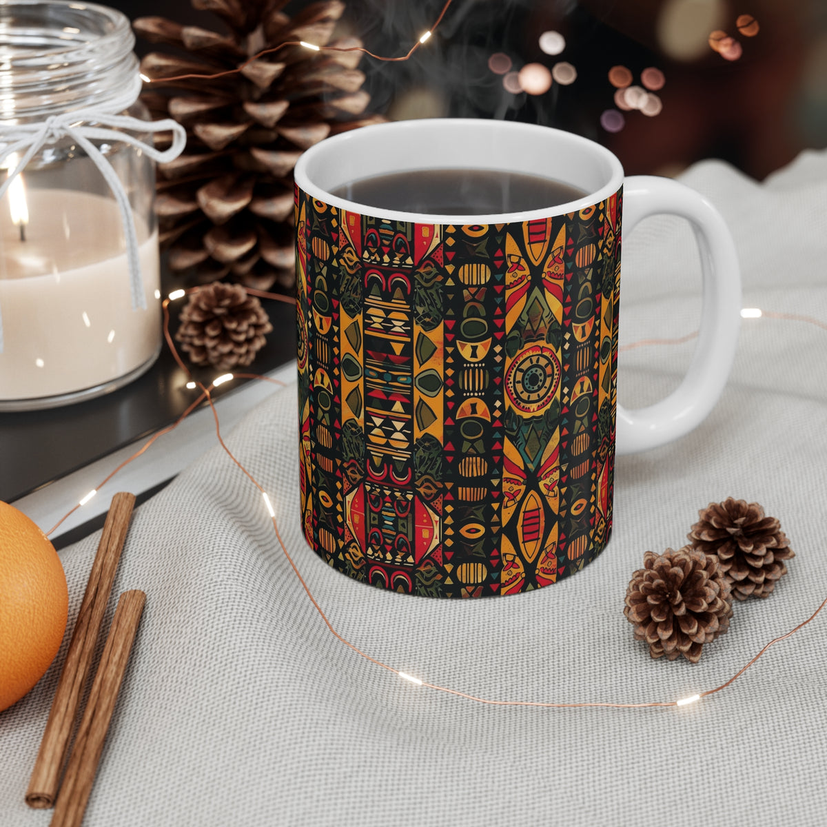 All-Over African Pattern Coffee Mug 645