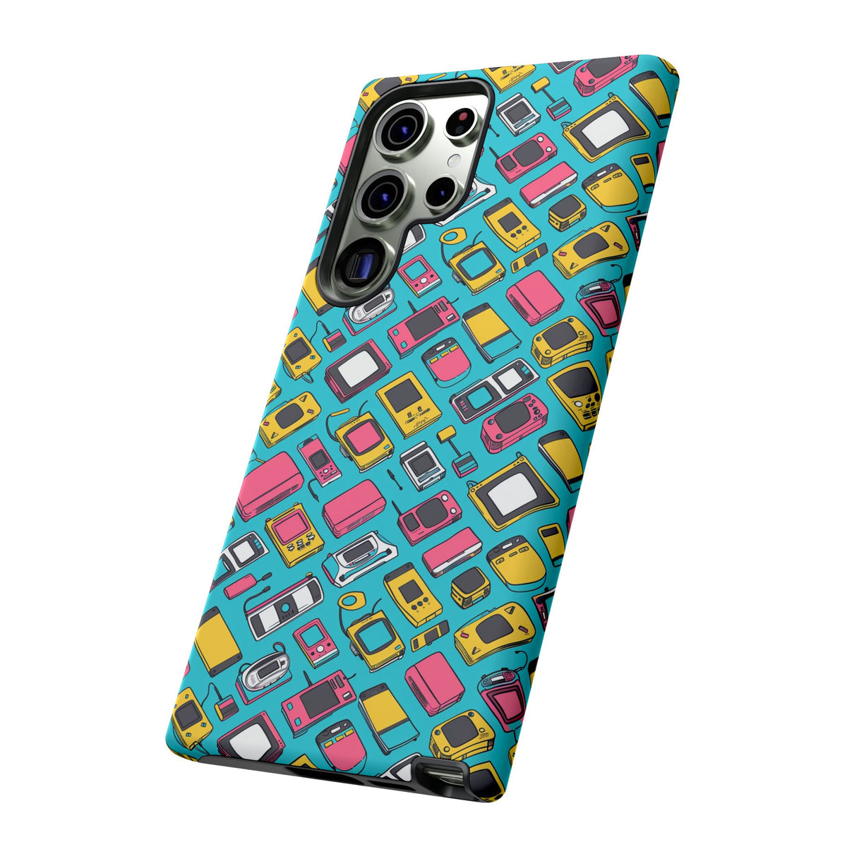 90s Themed Seamless Pattern Phone Case – Embrace Retro Style and Protection 237