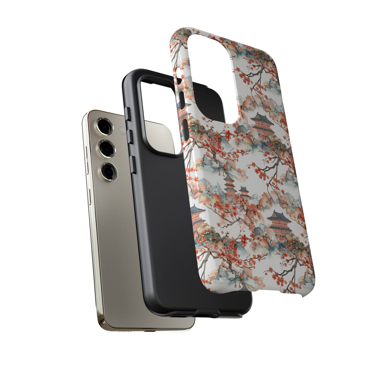 Japanese Pattern Phone Case – Elegant & Timeless Design for Your Phone 019