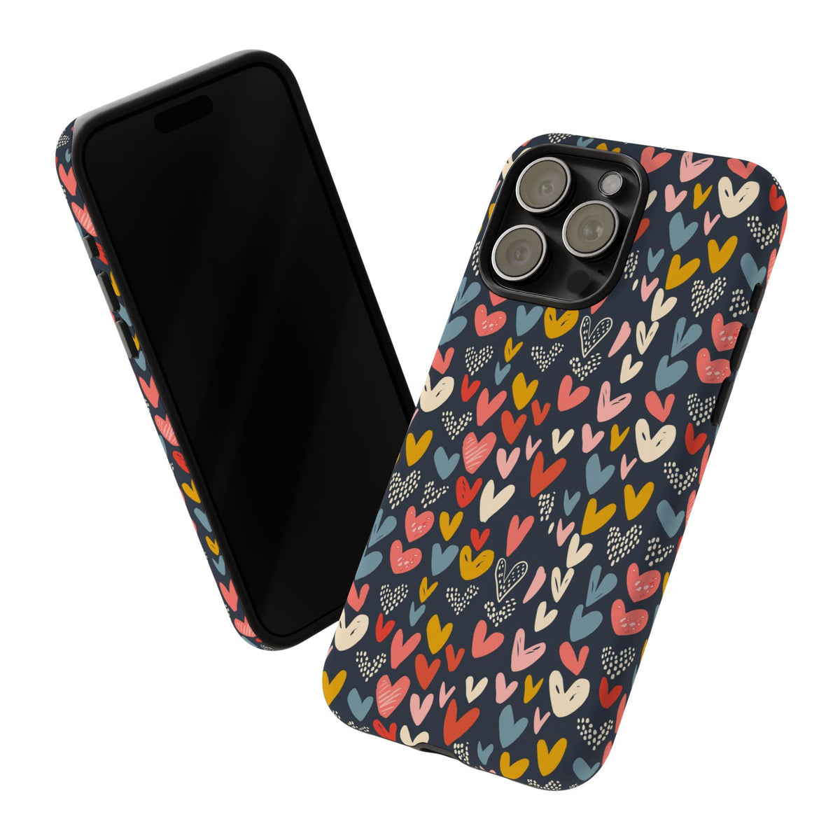 Heart Pattern Phone Case – Stylish & Loving Design for Your Device 816