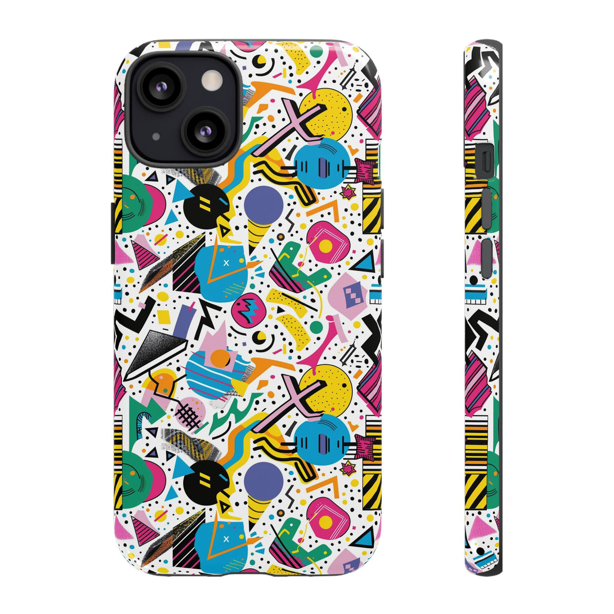 90s Themed Seamless Pattern Phone Case – Embrace Retro Style and Protection 225