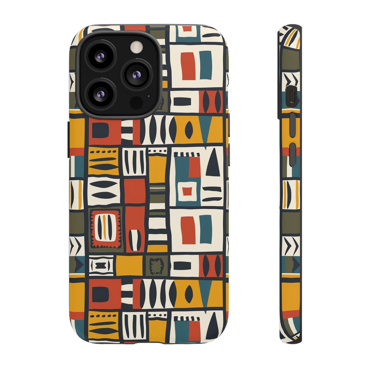 Stylish African Pattern Phone Case – Unique and Vibrant Protection 013