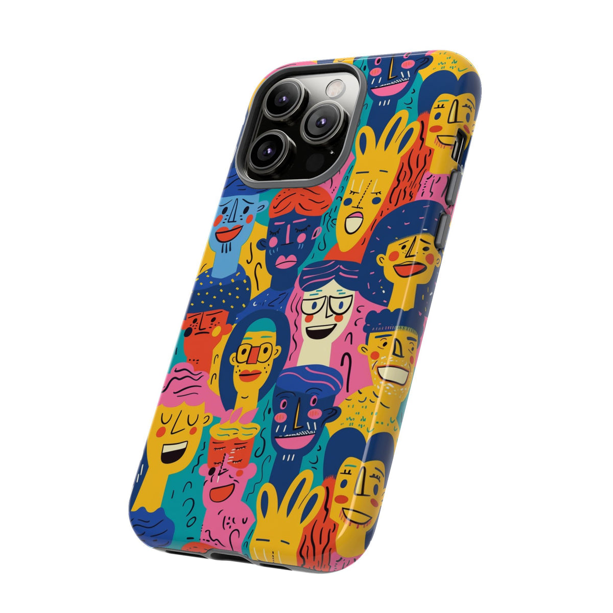 Happy Faces Phone Case – Joyful and Cheerful Design for a Bright Look 6