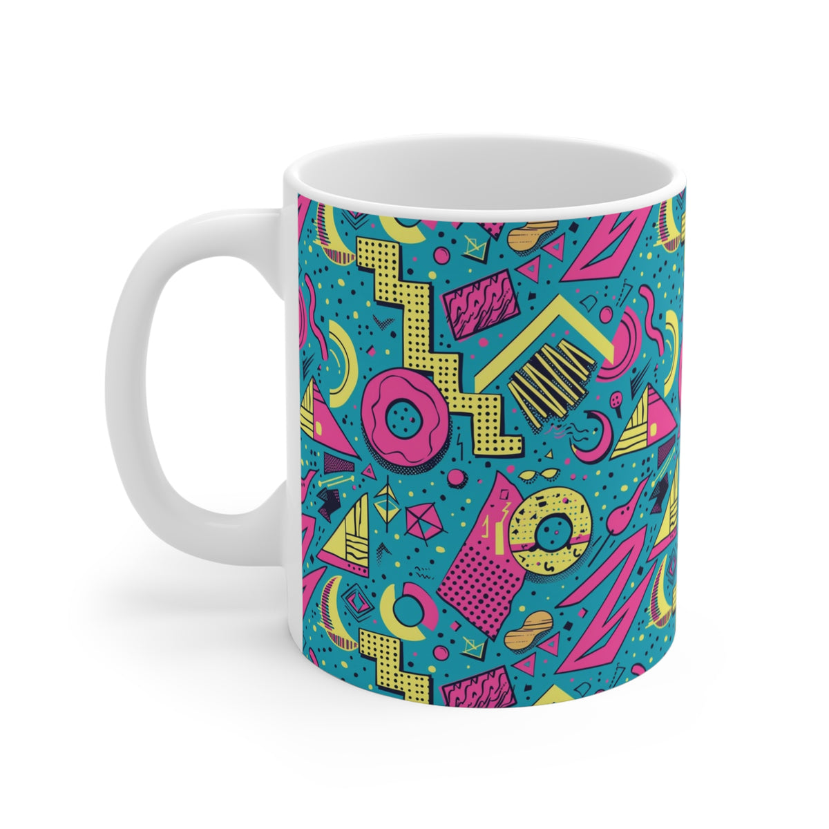 90s Retro Coffee Mug - Full Wrap Design 584