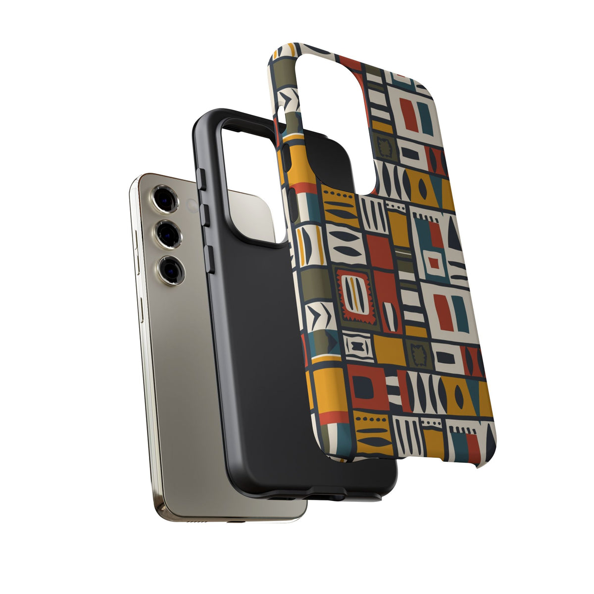 Stylish African Pattern Phone Case – Unique and Vibrant Protection 013