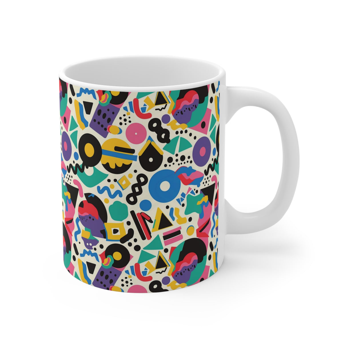 90s Retro Coffee Mug - Full Wrap Design 592