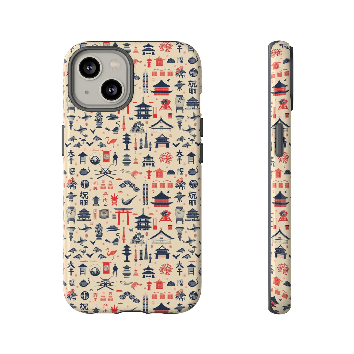 Japanese Pattern Phone Case – Elegant & Timeless Design for Your Phone 086