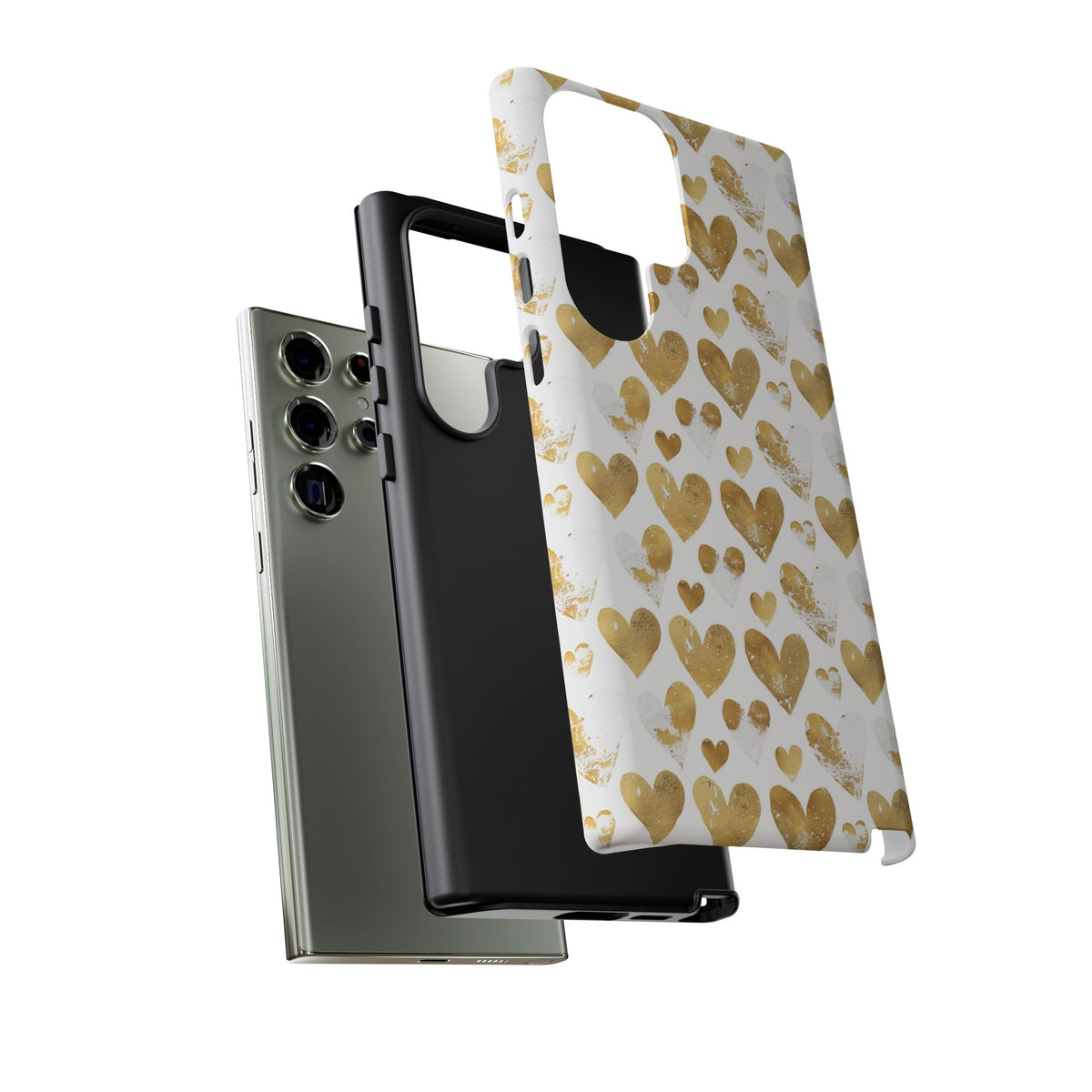 Heart Pattern Phone Case – Stylish & Loving Design for Your Device 230