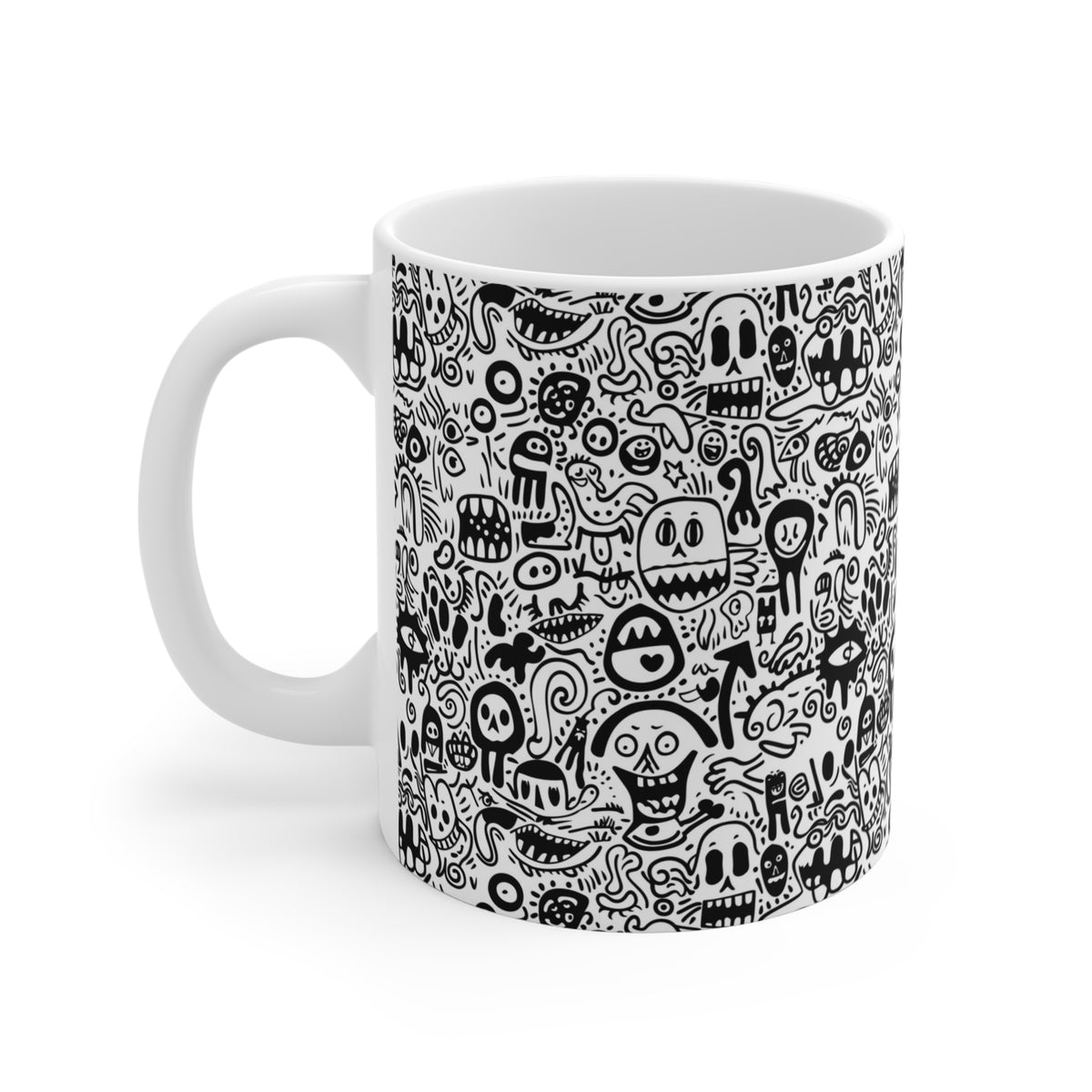Artistic Doodle Coffee Mug - Sip with Imagination 221