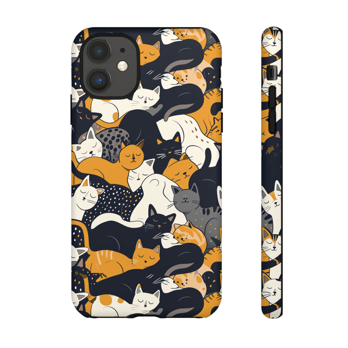 Seamless Cat Pattern Design Phone Case – Playful and Stylish Cat-Themed Phone Cover 2