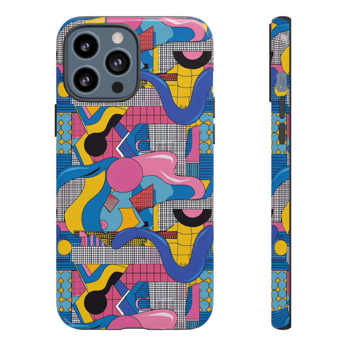 90s Themed Seamless Pattern Phone Case – Embrace Retro Style and Protection 224