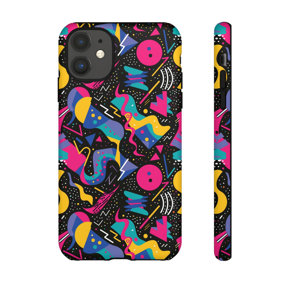 90s Themed Seamless Pattern Phone Case – Embrace Retro Style and Protection 302